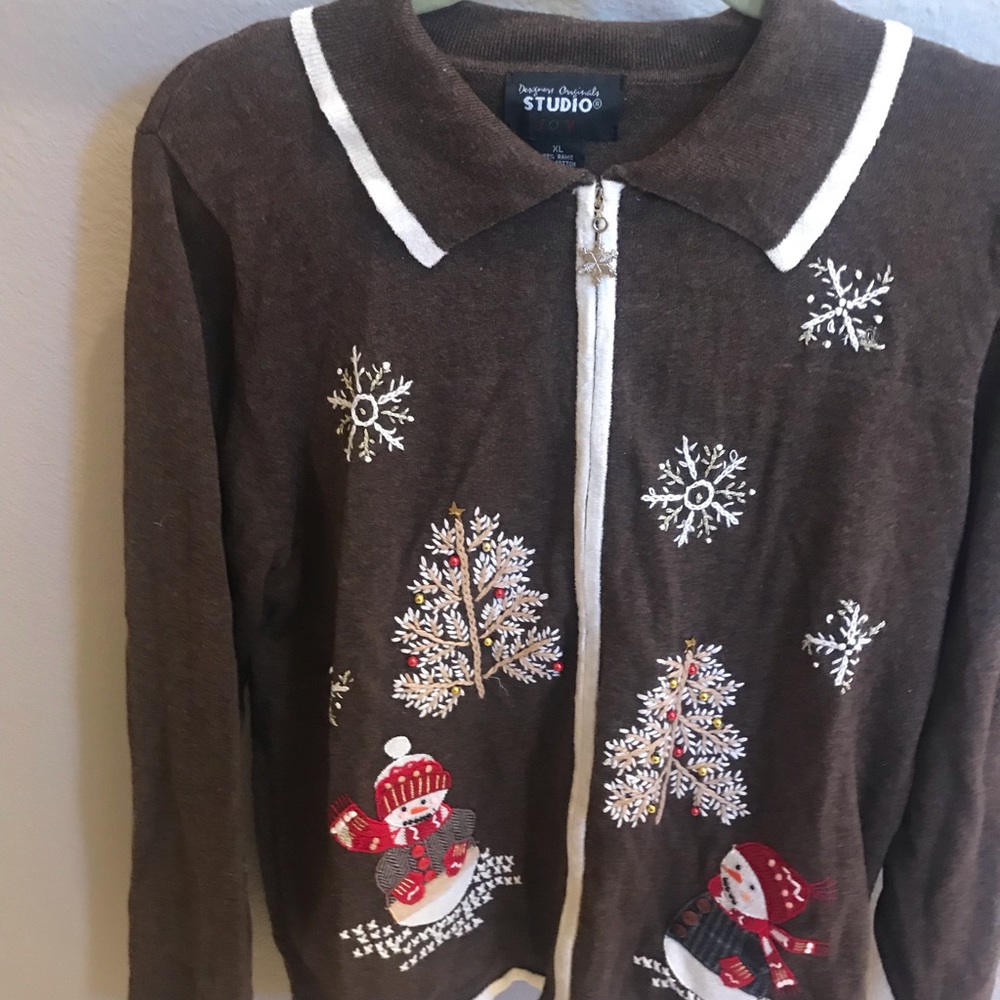 Beautiful Detail Christmas Sweater Sz XL